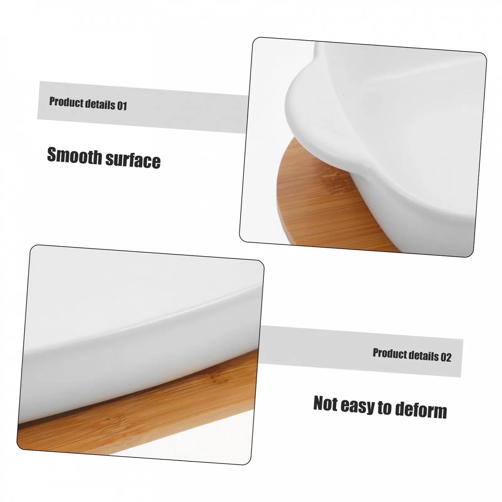 Форма для запекания INOOMP прямоугольная керамическая с ручками, фото №5