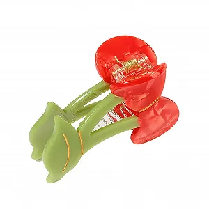 Заколка для волос Вишня - Уникальные заколки, Красные заколки, Вишневые аксессуары для волос, Вишневые заколки для тонких, коротких или длинных волос - Фото 1