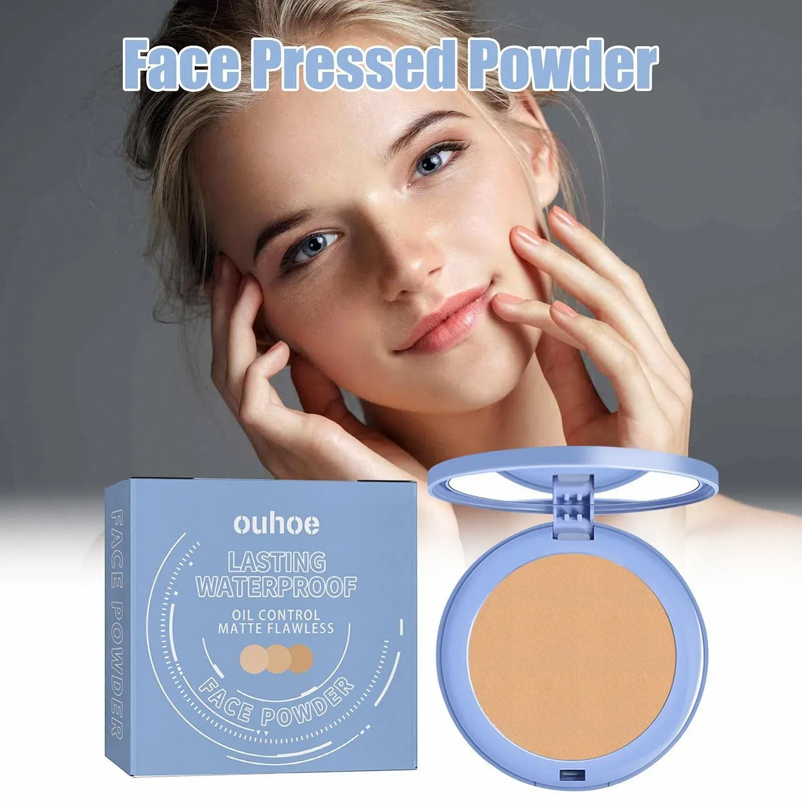 Пудра для макіяжу Povanjer для обличчя, коректор, консилер від темних плям, недоліків, для маскування темних кіл, фото №3