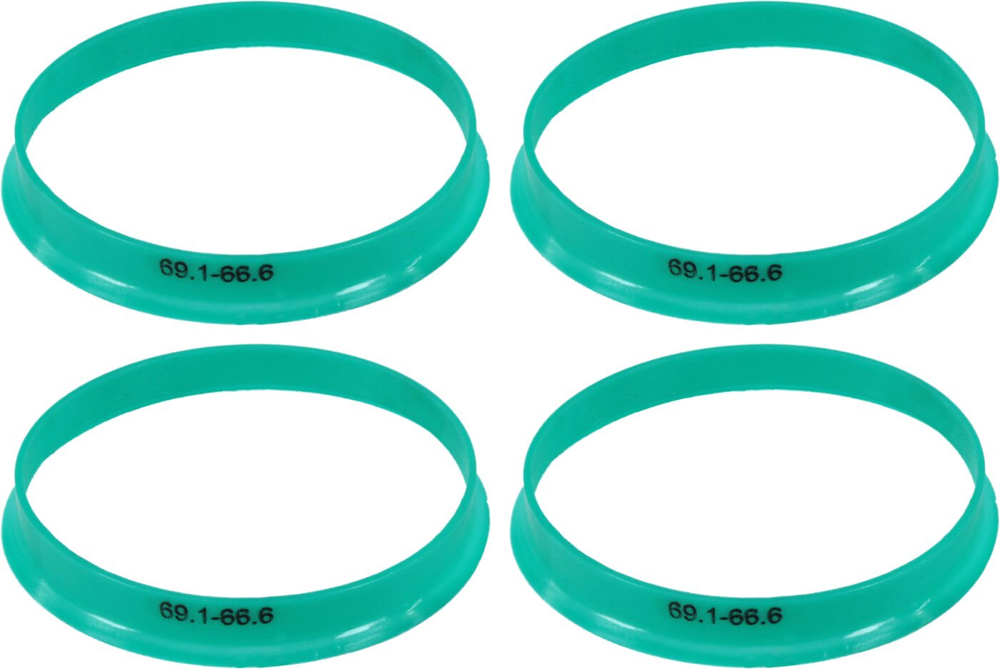 Кільця центрувальні для колісних дисків 69.1-66.6 Walline термопластик WL, фото №1