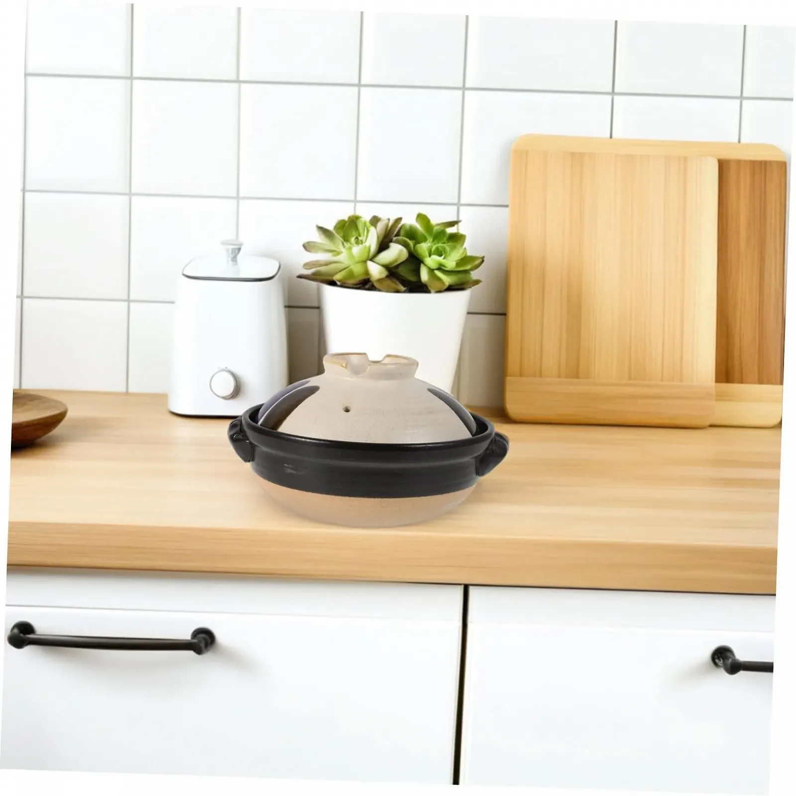 Керамический горшок для приготовления с крышкой из грубой керамики в японском стиле, фото №4 Керамический горшок для приготовления с крышкой из грубой керамики в японском стиле, фото №4