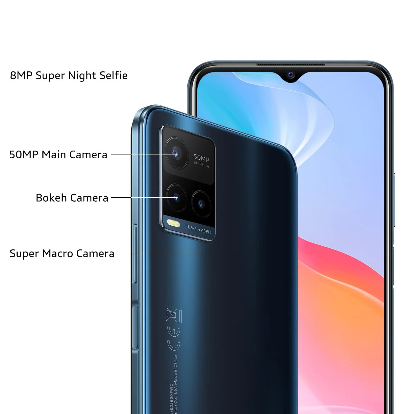 Смартфон vivo Y21s 4 ГБ + 128 ГБ 50 МП 5000 мАг FastCharge 18 Вт Midnight Blue, фото №2 Смартфон vivo Y21s 4 ГБ + 128 ГБ 50 МП 5000 мАг FastCharge 18 Вт Midnight Blue, фото №2