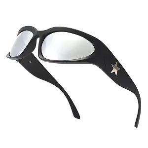 Спортивні Поляризовані Сонцезахисні Окуляри Long Keeper Trend Star Y2K Футуристичні Ретро UV400 - Фото 1