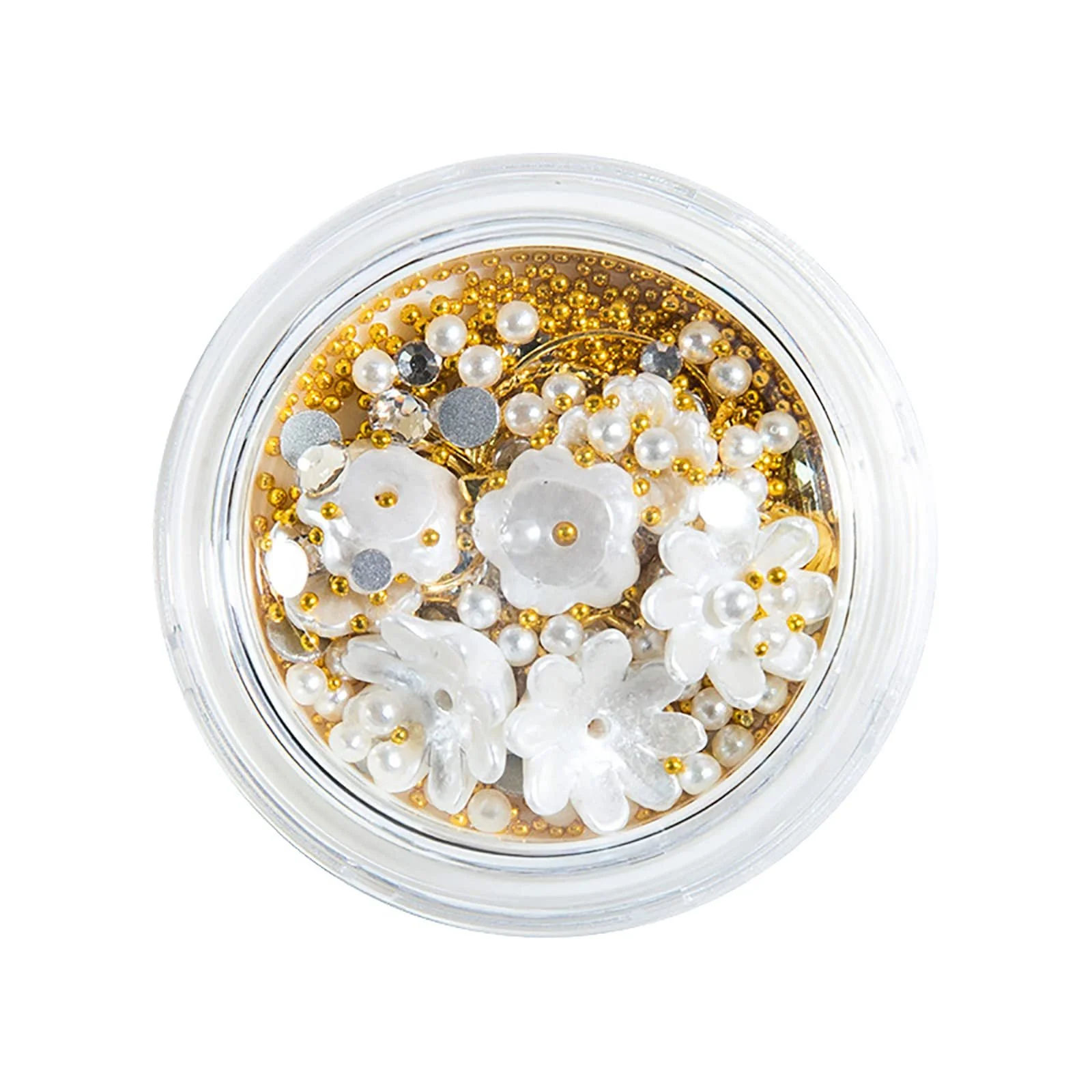 Стрази для нігтів Квітка мушлі Металеві заклепки, фото №1