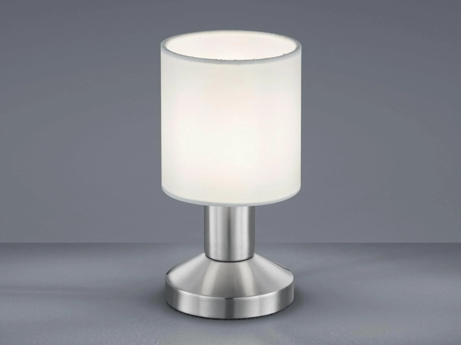 Набір настільних ламп Set of 2 Touch Function Fabric Shade White 18 см, фото №3