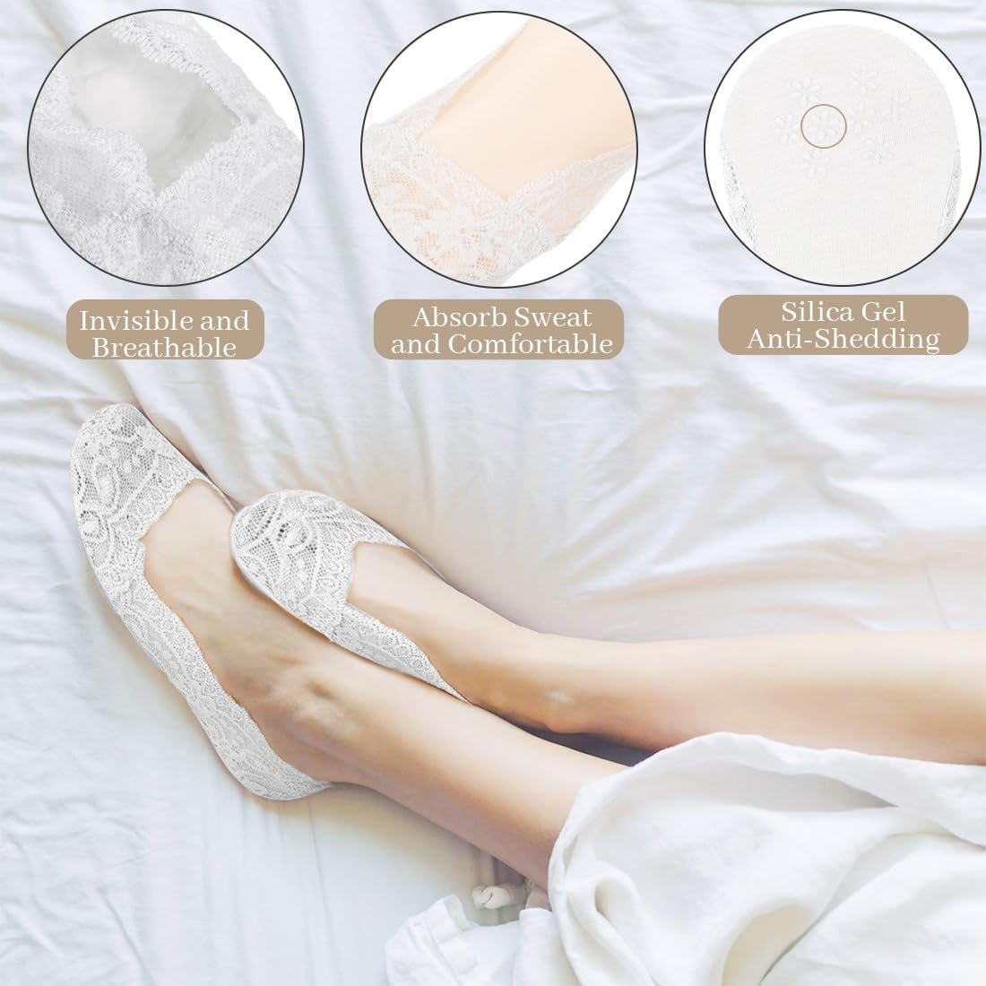 Шкарпетки з рюшами для жінок, фото №3