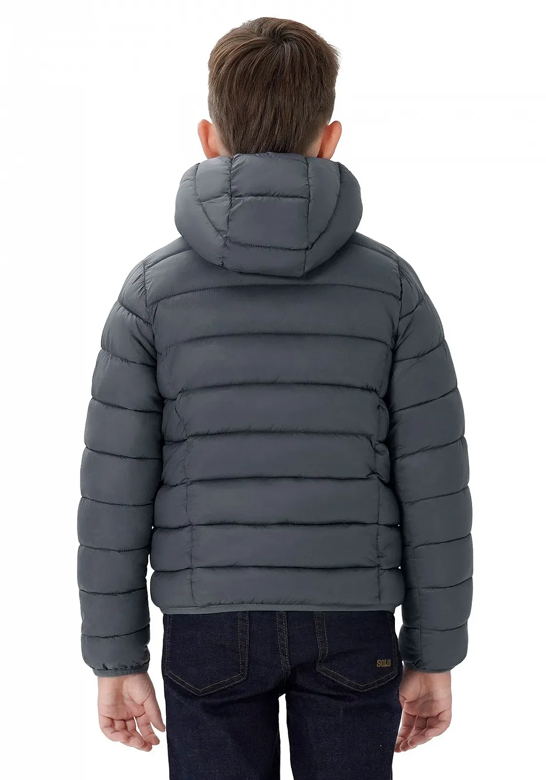 Зимове пальто SOLOCOTE для хлопчиків, легке, водовідштовхувальне, вітрозахисне, пакується, з капюшоном, утеплювач як пух, фото №2 Зимове пальто SOLOCOTE для хлопчиків, легке, водовідштовхувальне, вітрозахисне, пакується, з капюшоном, утеплювач як пух, фото №2