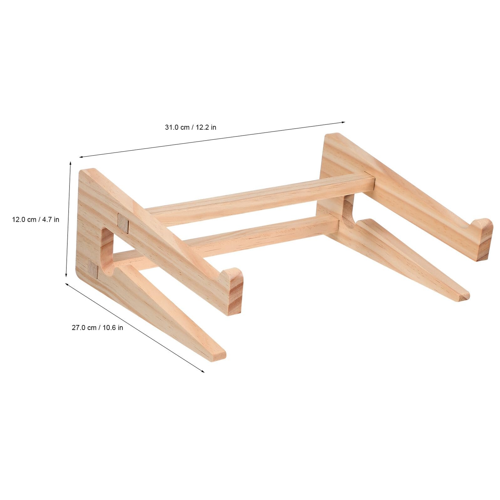 Эргономичная деревянная подставка для ноутбука, регулируемая по высоте, стабильная охлаждающая подставка для стола и кровати, простая сборка, фото №5 Эргономичная деревянная подставка для ноутбука, регулируемая по высоте, стабильная охлаждающая подставка для стола и кровати, простая сборка, фото №5