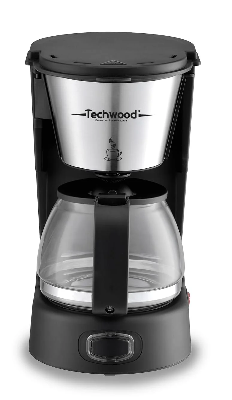 Электрическая кофеварка Techwood на 6/8 чашек 750 мл с антикапельной системой и автоотключением, фото №1