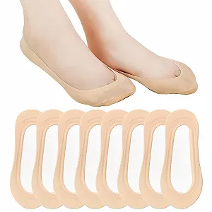 Невидимі шкарпетки для жінок (8 пар) Ice Silk Nude - Фото 1