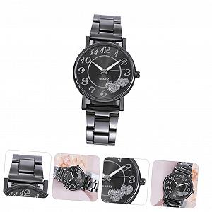 Жіночий наручний годинник Healvian, сталевий браслет, діловий дизайн, точний кварцовий механізм synthetic.ua - Фото 1