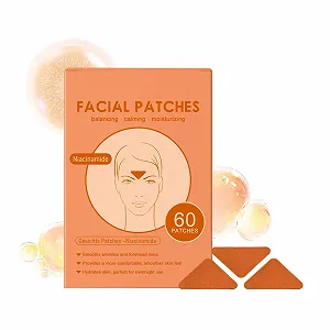 Пластирі від зморшок, упаковка 60 шт. Пластирі для обличчя з ніацинамідом для зменшення зморшок - Фото 1