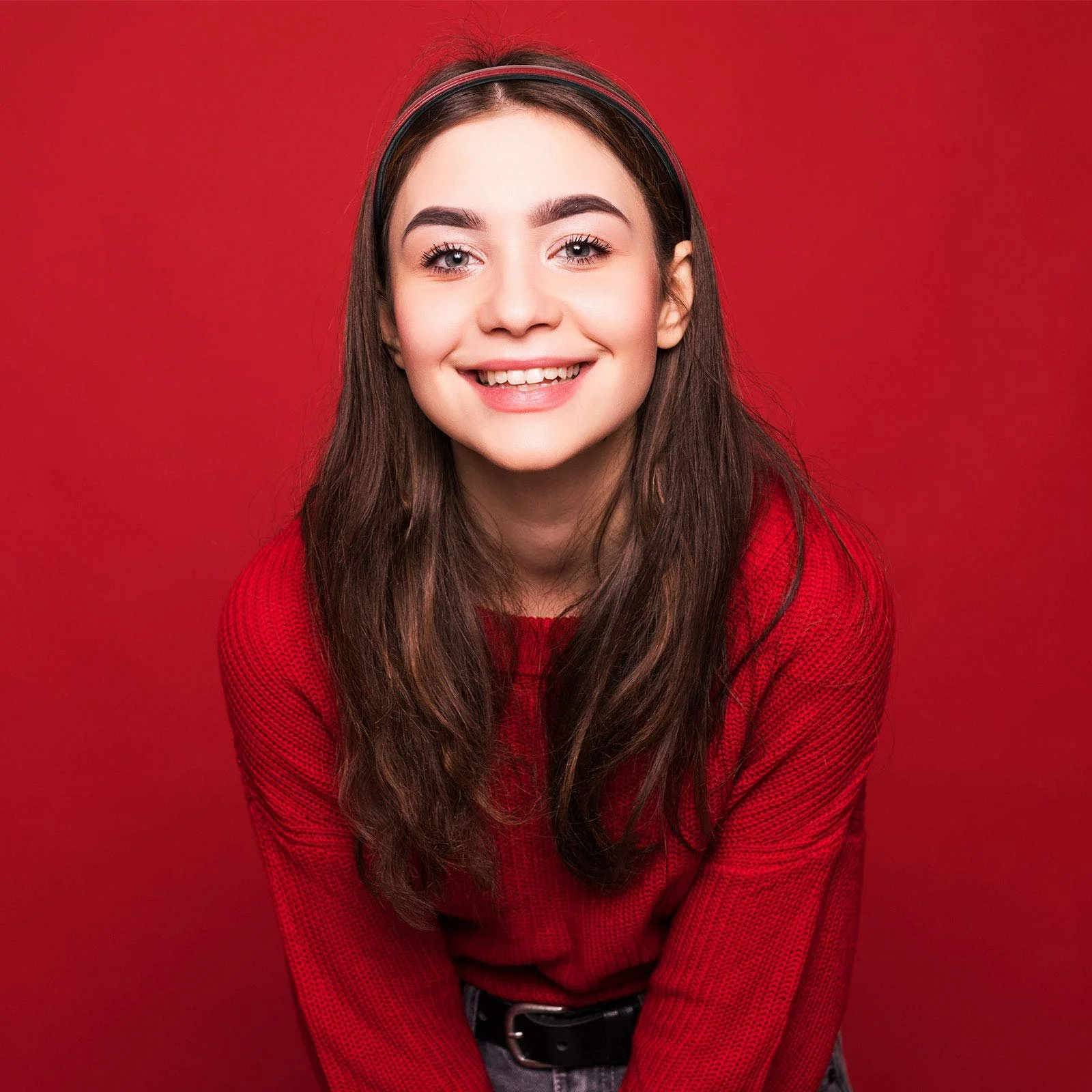 Набір пластикових тонких обручів для волосся, покритих шкірою, 6 кольорів, фото №4