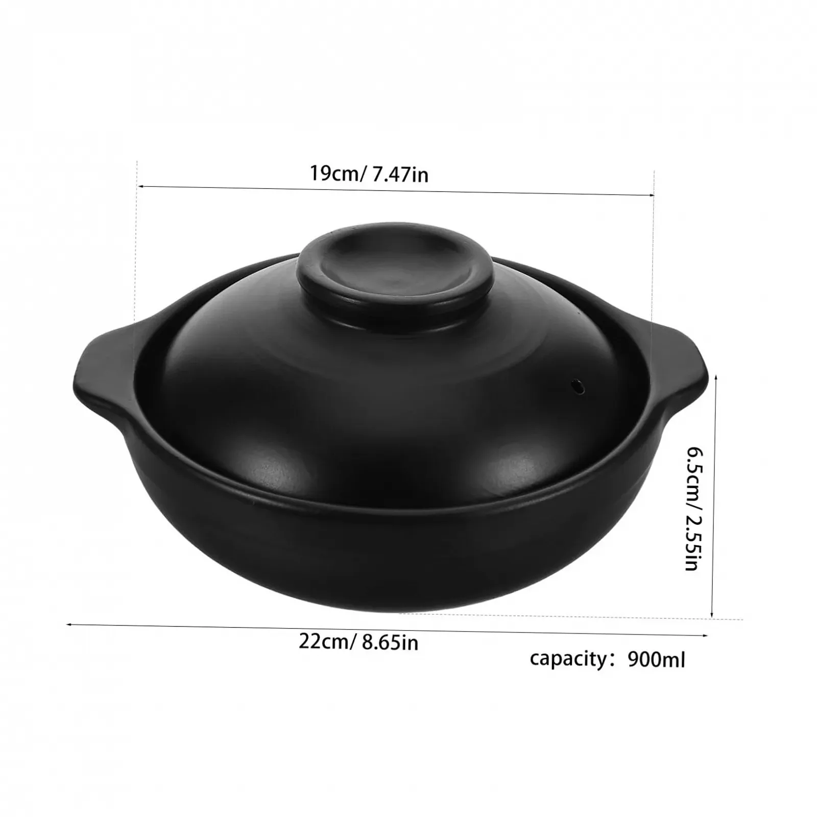 Глиняная кастрюля GLEAVI Chinese Ceramic Жаростойкая Суповая, фото №2