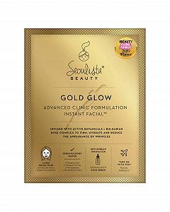 Маска для лица Seoulista Beauty Gold Glow Advanced Clinic Formulation Instant Facial - Золотое сияние, 30 мл - Фото 1