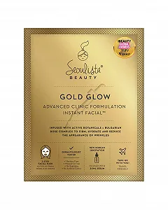 Маска для лица Seoulista Beauty Gold Glow Advanced Clinic Formulation Instant Facial - Золотое сияние, 30 мл - Фото 1