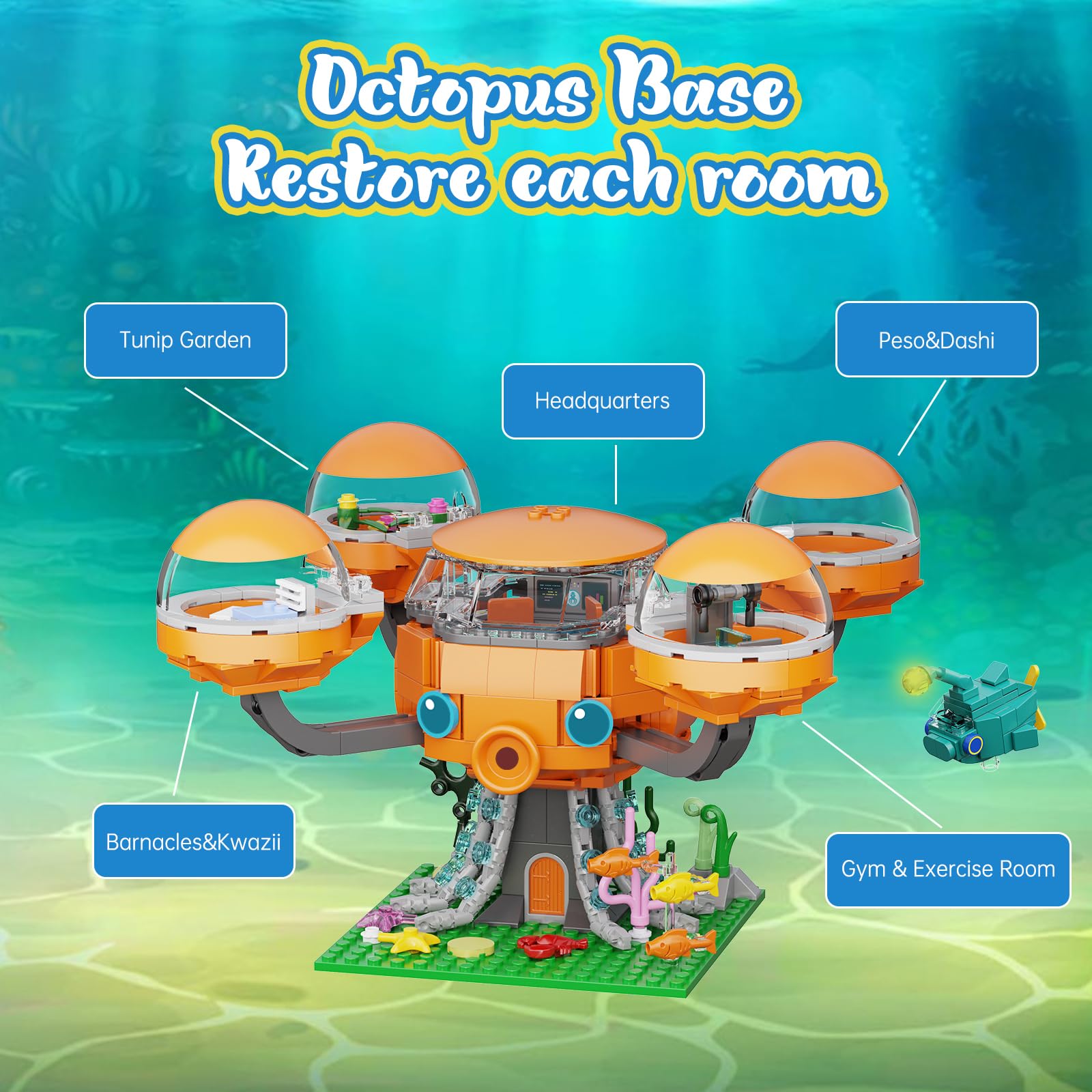 Набор Millionspring Ocean Castle Building Block 632 деталей, фото №3