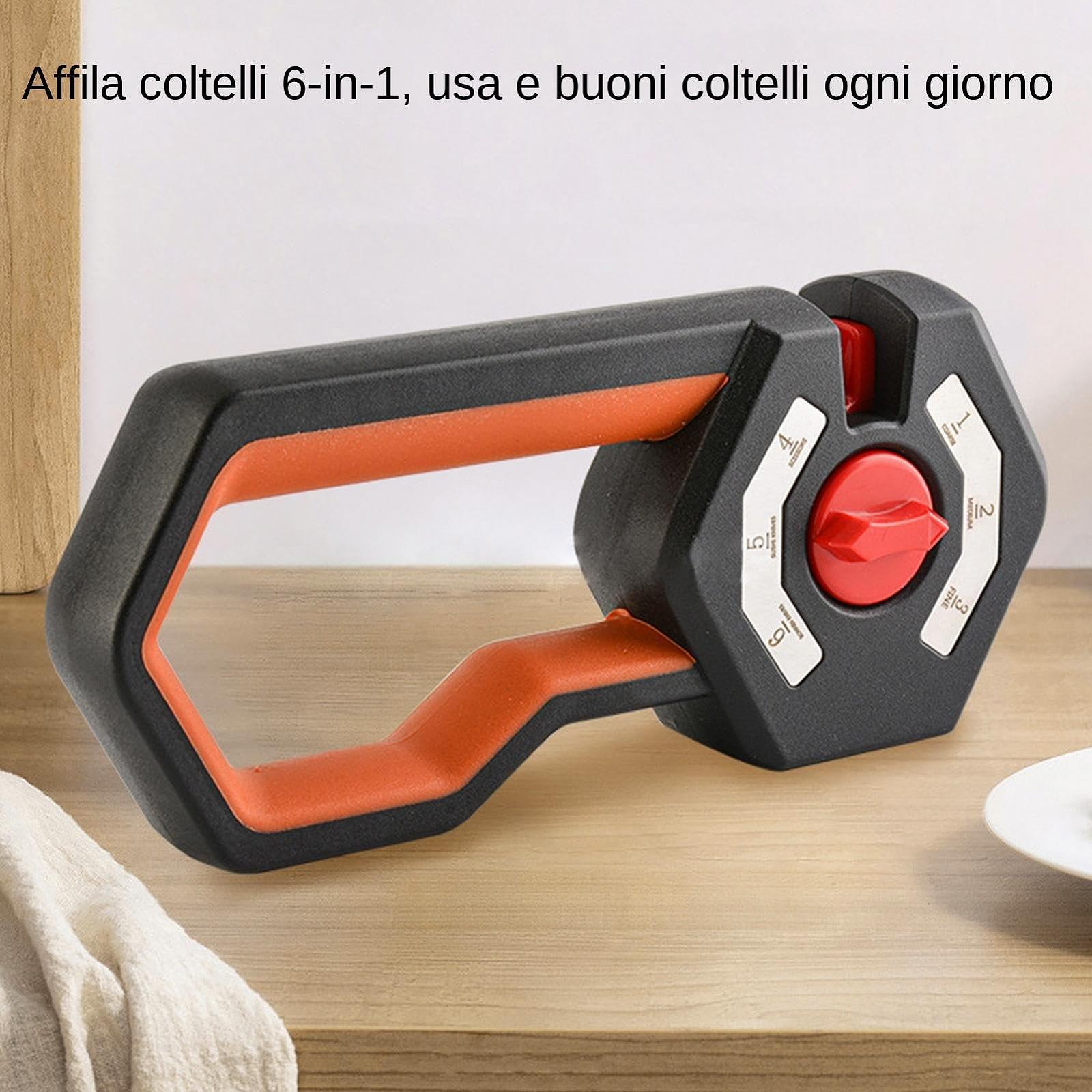 Точилка для ножей HJZZQH ручная 6-ступенчатая с регулировкой угла и нескользящей ручкой, фото №5 Точилка для ножей HJZZQH ручная 6-ступенчатая с регулировкой угла и нескользящей ручкой, фото №5