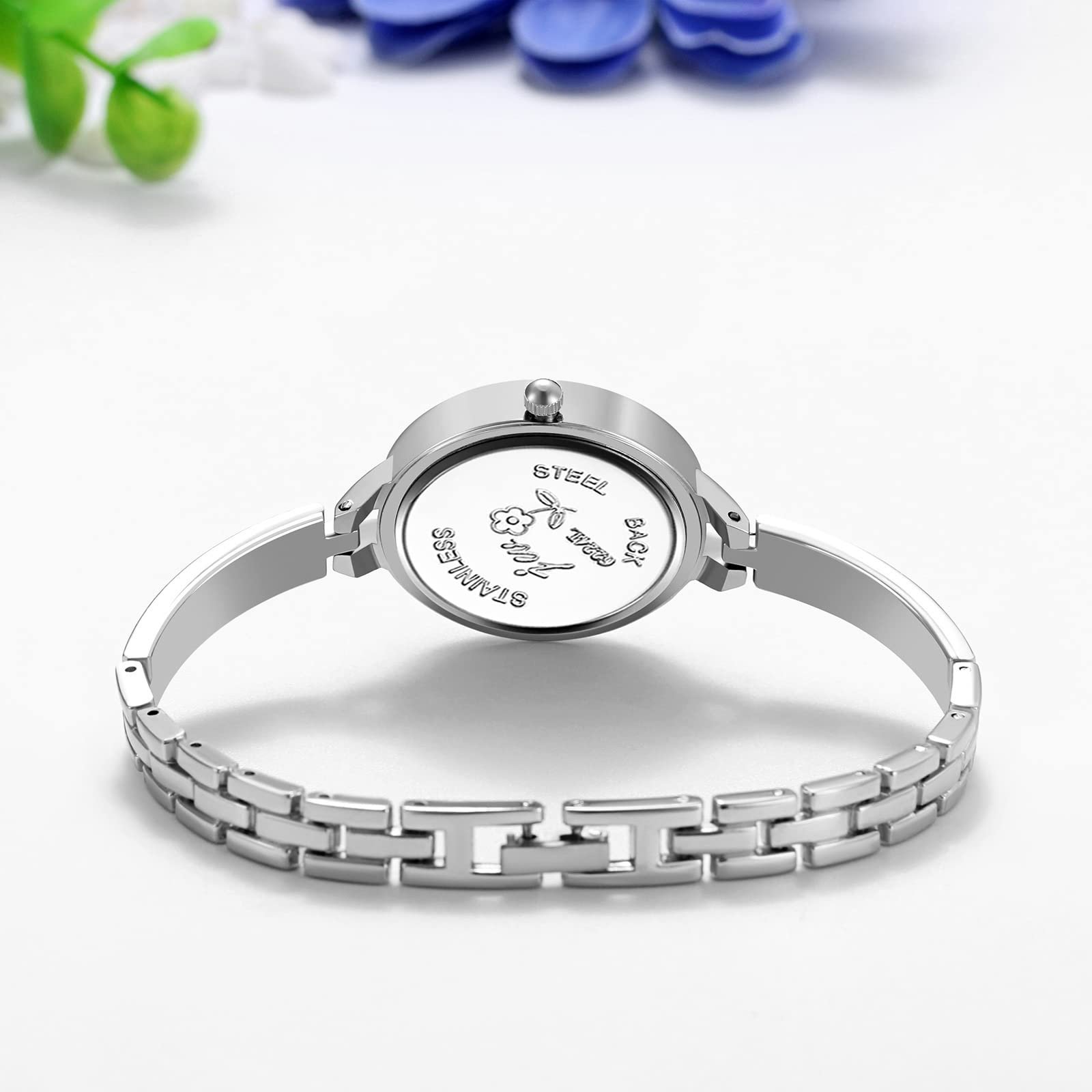 Женские часы JewelryWe Элегантные Аналоговые Кварцевые Маленькие Простые Rose Gold/Silver, фото №6 Женские часы JewelryWe Элегантные Аналоговые Кварцевые Маленькие Простые Rose Gold/Silver, фото №6