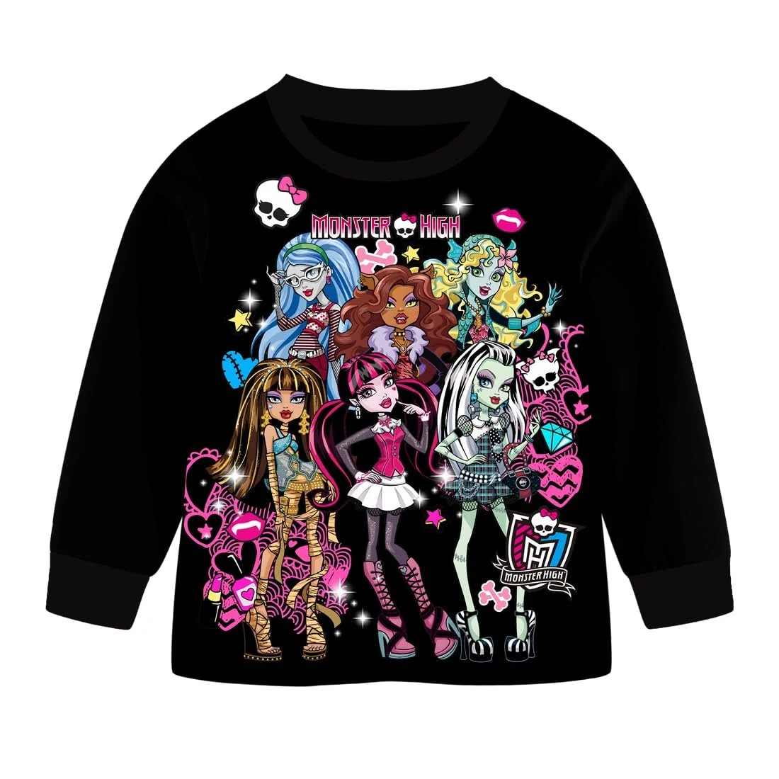 Комплект піжами для дівчаток DYWPYCLQ, модна футболка та штани, фото №2