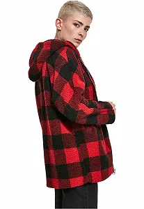 Куртка Sherpa Urban Classicsd в клітинку з капюшоном synthetic.ua - Фото 1