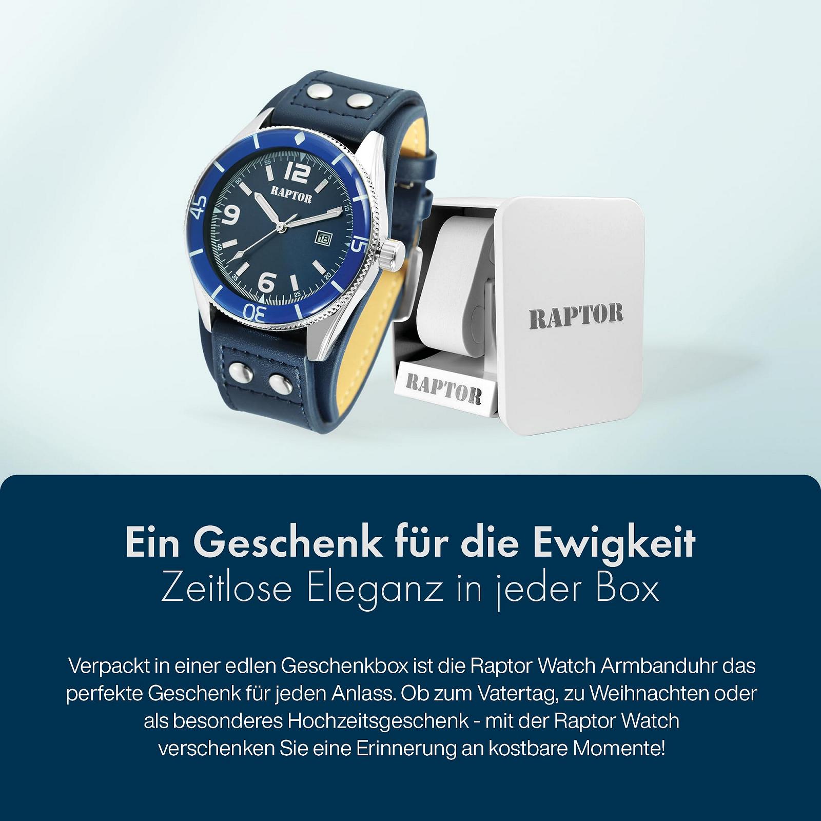 Годинник Raptor Gabin RA20367 Чоловічий Дата Ремінець Шкіряний Аналоговий Кварцовий, фото №6 Годинник Raptor Gabin RA20367 Чоловічий Дата Ремінець Шкіряний Аналоговий Кварцовий, фото №6