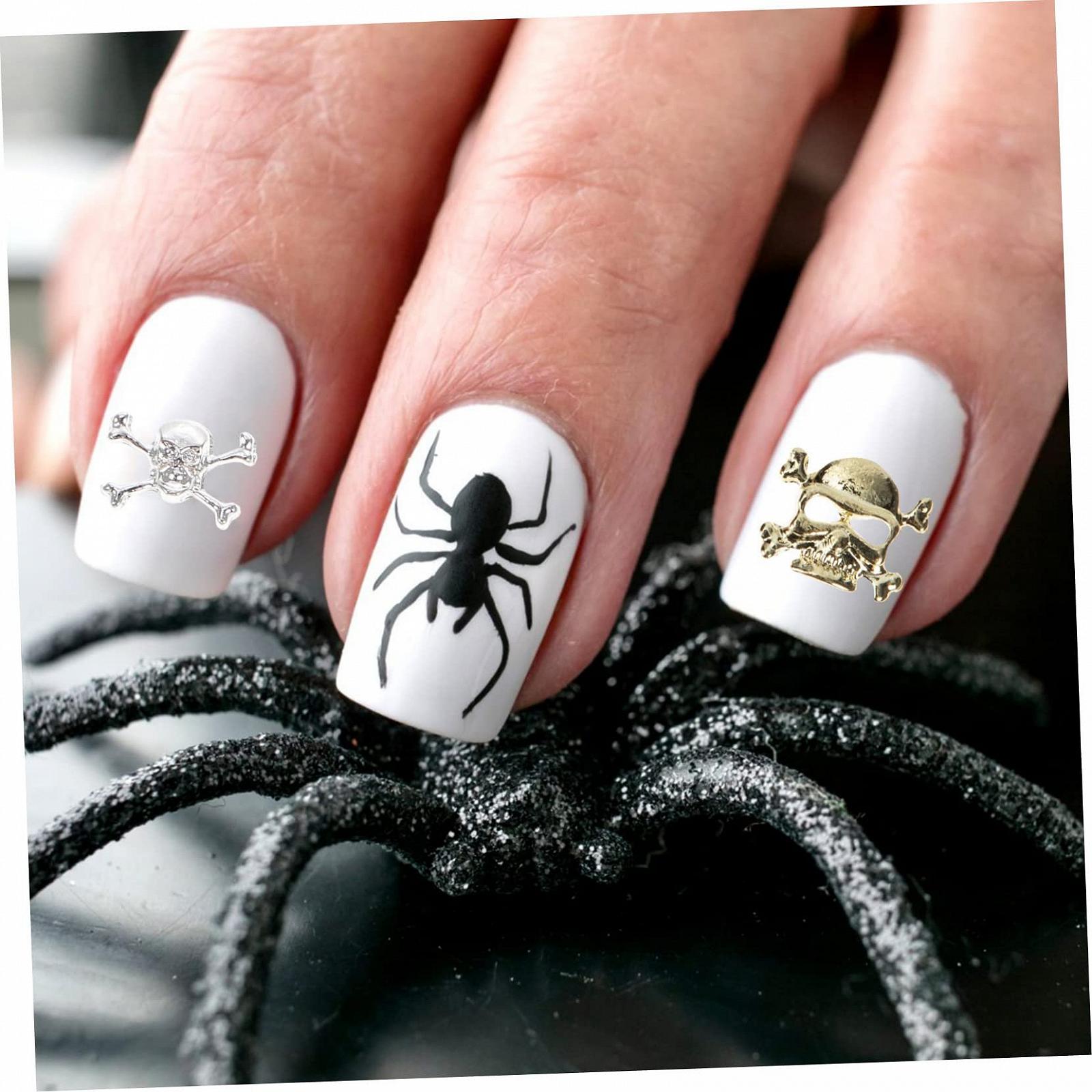 Украшения для ногтей ABOOFAN Halloween, металл, тыква, 60 шт, фото №4