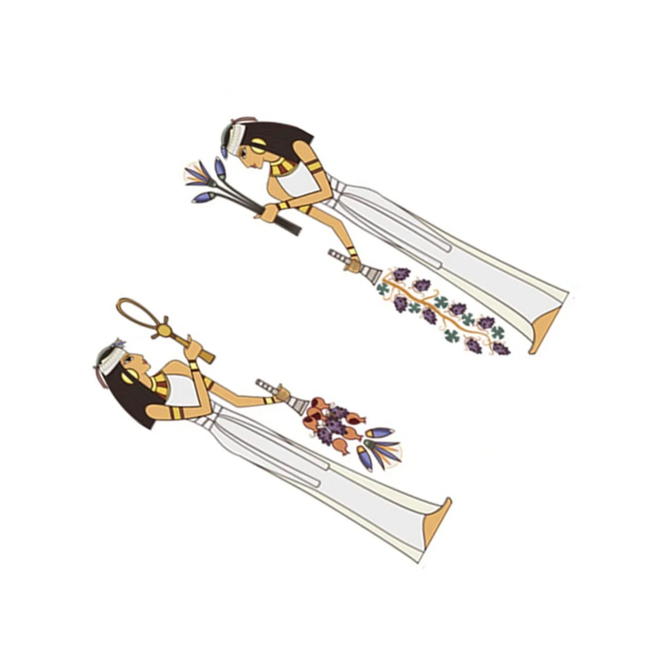 Наклейка на стіну Angoily Egyptian Maid ПВХ, фото №1