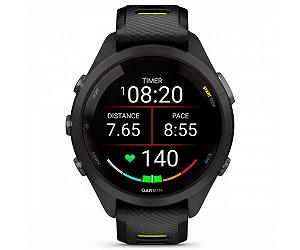 Смарт-годинник Garmin Forerunner 265S Black Bezel and Case with Black/Amp Yellow Silicone Band (010-02810-53)