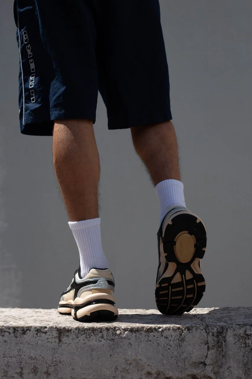 Кросівки Lacoste L003 2K24 beige black 44, фото №4