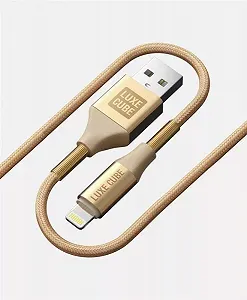 Кабель Luxe Cube Armored USB-Lightning 1м золотистый 8886668670012 synthetic.ua - Фото 1