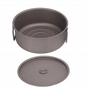 Кастрюля Serlium походная титановая с складными ручками для 3-5 человек - Фото 1