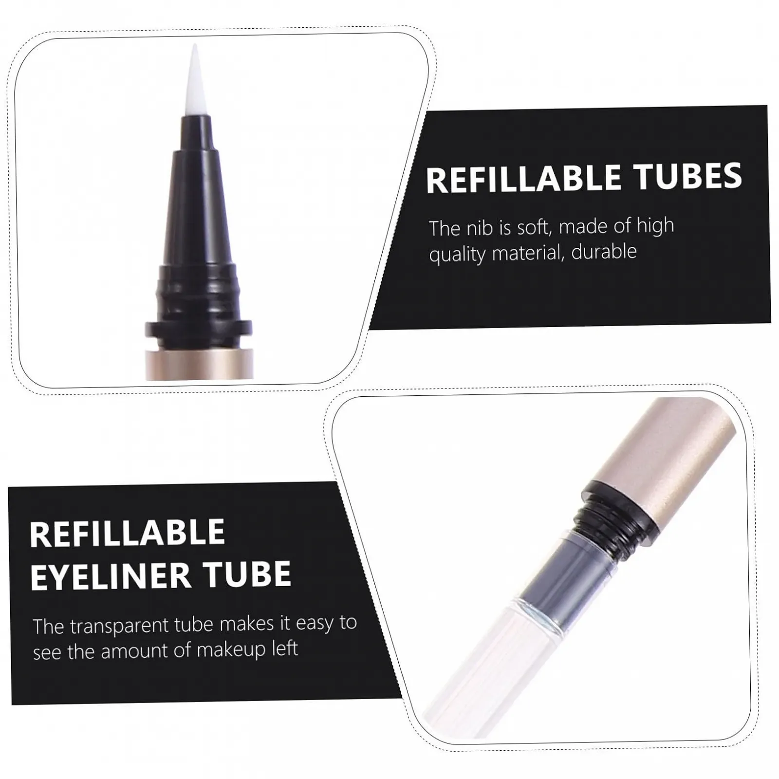 Подводка для глаз Beavorty 1Многоразового использования. С блестками, фото №3