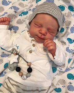 Кукла Anano Reborn Baby 18 дюймов Реалистичная Беби Реборн Силиконовая Кукла Мягкое Хлопковое Тело с Шапочкой на Пустышке synthetic.ua - Фото 1