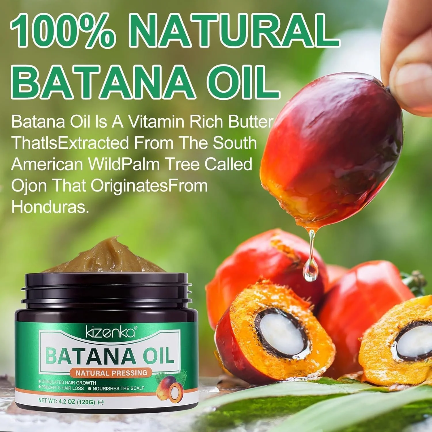 Олія Batana JSBNQRMZ для росту волосся 120 г, фото №3