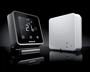 Умный термостат Honeywell Home T6R / Wi-Fi / Беспроводной / Черный synthetic.ua - Фото 1