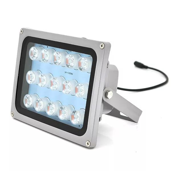 Прожектор спрямований з сутінковим датчиком YOSO 12V 18W 15LED IP66 кут огляду 60 дальність до 50м 180 115 140мм BOX, фото №1