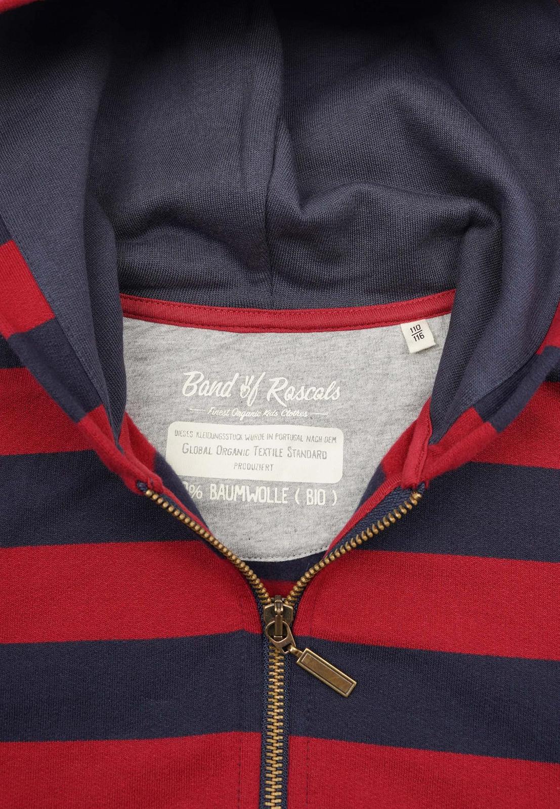 Дитяча Смугаста кофта на Блискавці Band of Rascals з Органічної Бавовни, фото №3