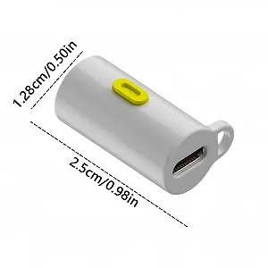 Фонарик Generisch Mini, светодиодный, высокая яркость, 2.5x1.3x1.3 см, компактный, Type C, перезаряжаемый synthetic.ua - Фото 1