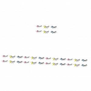 Вії Angoily 15 пар кольорові накладні з блискітками довгі 3D хімічне волокно європейські та американські - Фото 1