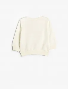 Світшот Koton Дитячий З довгим рукавом Круглий виріз Бавовна Принт М'який всередині synthetic.ua - Фото 1