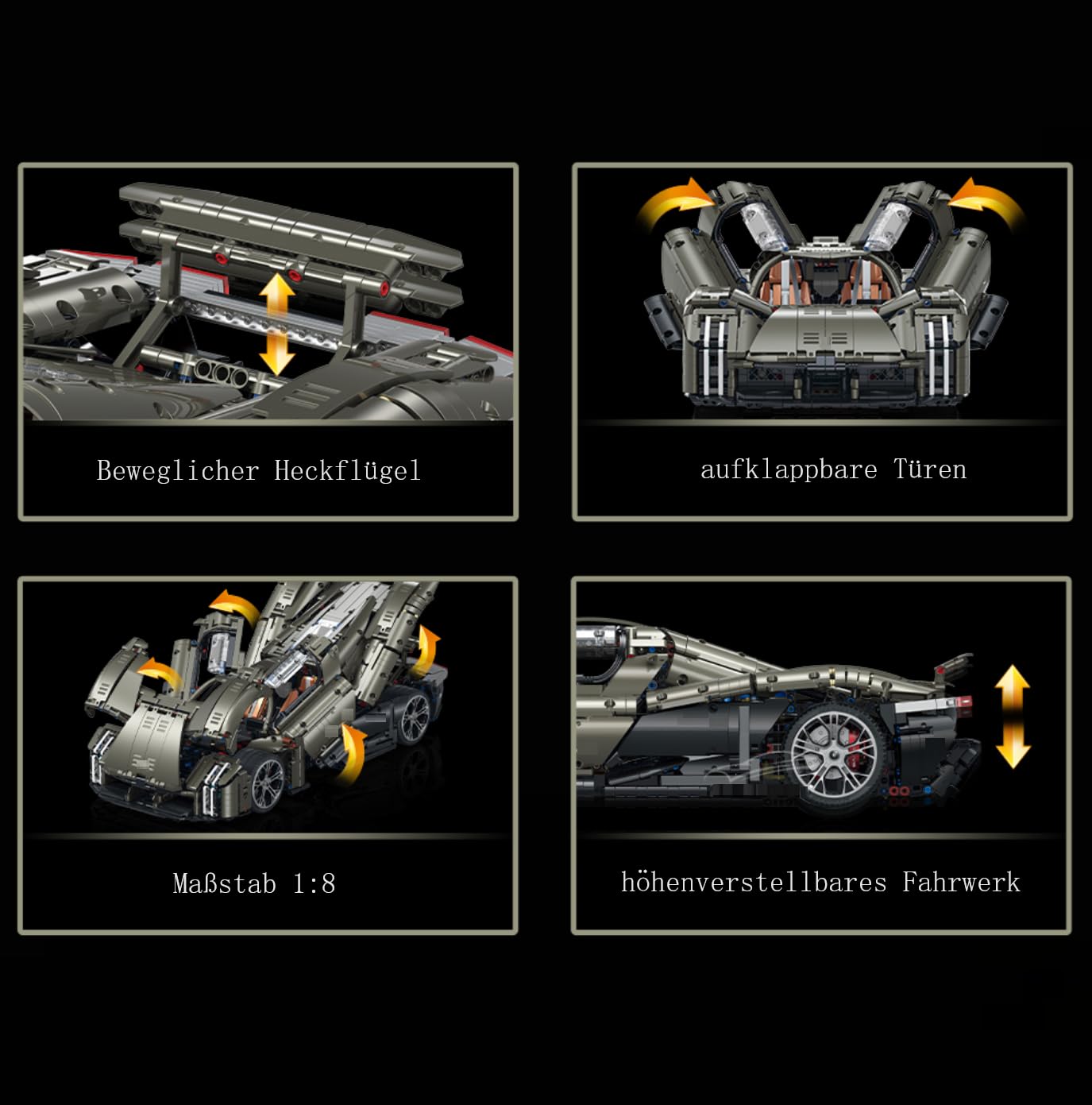Technik Car Porsche Mission X Большой Набор Модели 4056 Деталей, фото №6