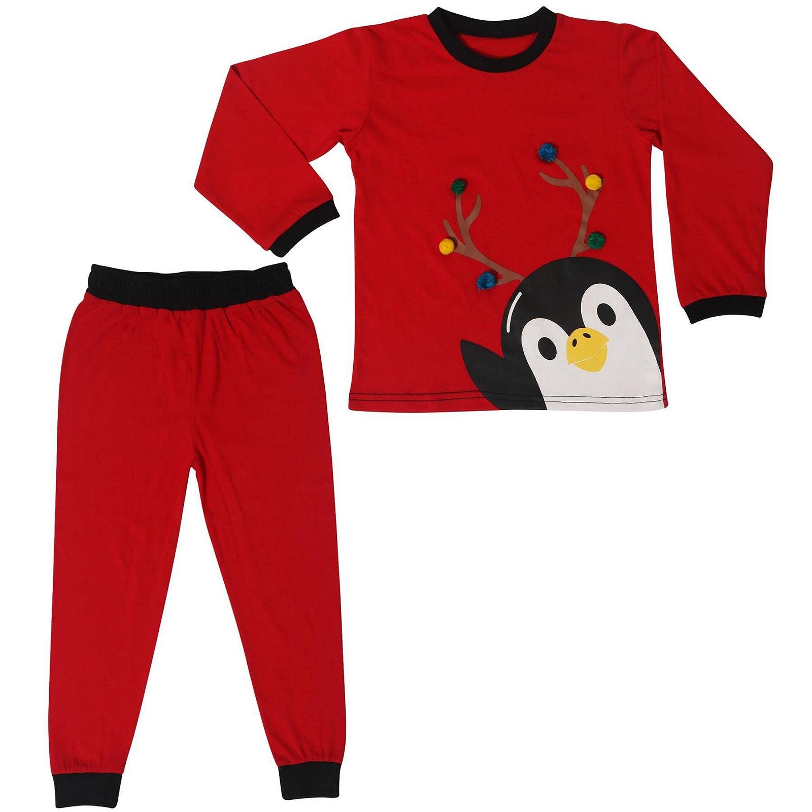 Дитяча піжама A2Z 4 Kids для хлопчиків, різдвяна, набір з 2 предметів, пінгвін, фото №8