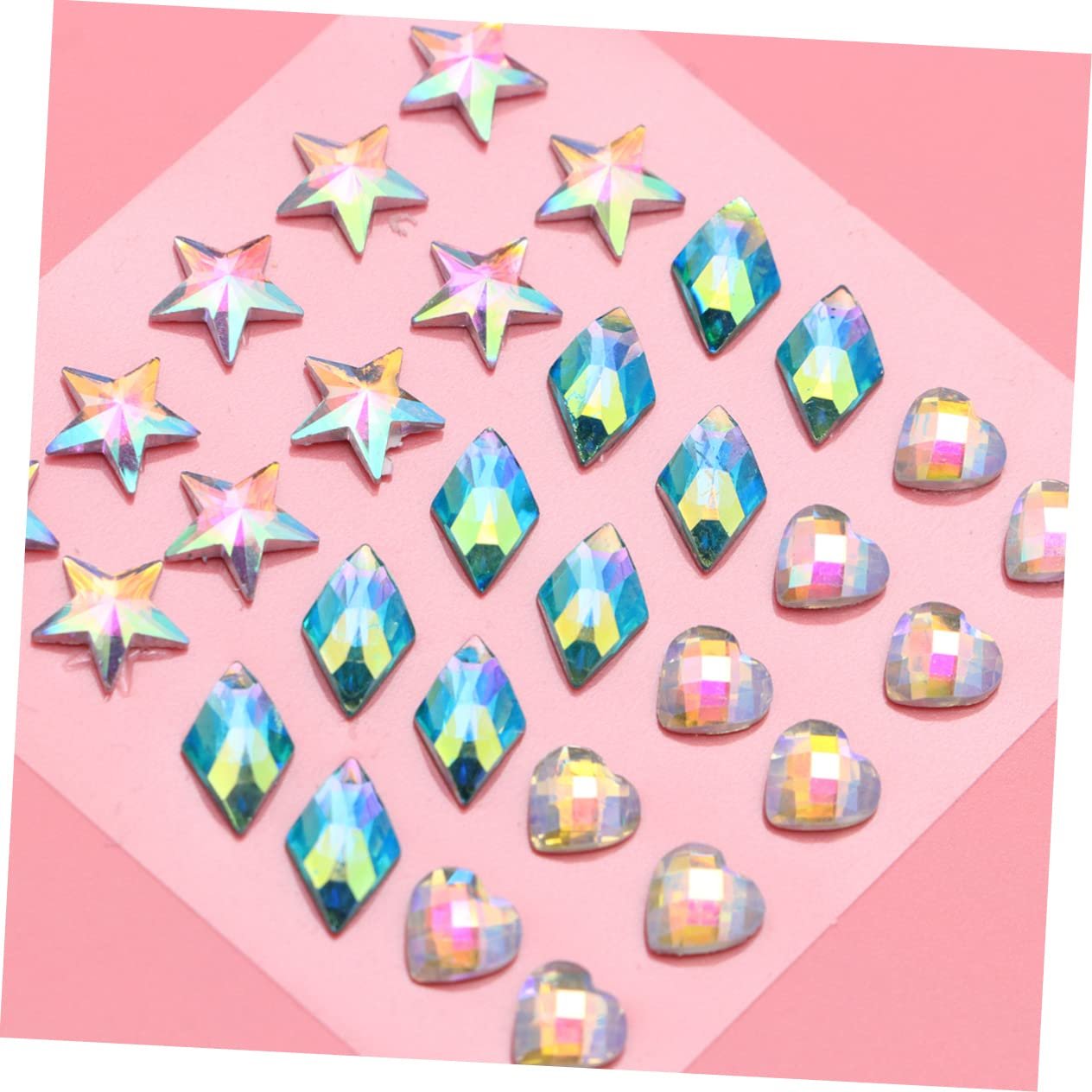 Стразы Healvian для макияжа, 5 листов, блестящие камни для глаз и лица для праздничного макияжа, фото №4