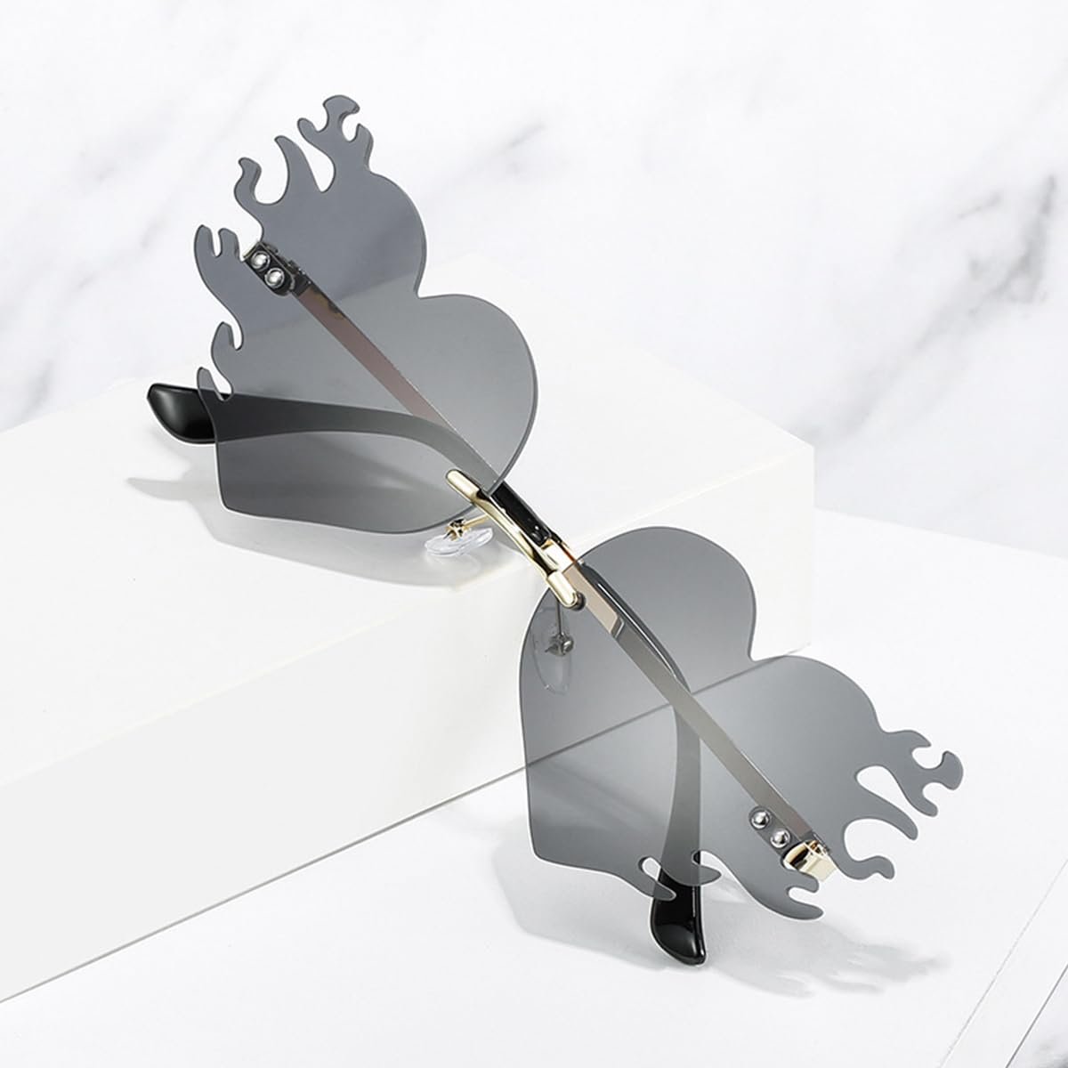 Солнцезащитные Очки Сердцевидные Без Оправы ANCLLO (2 Цвета), фото №4