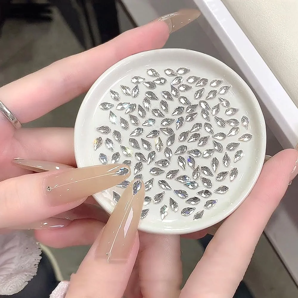 Листок K9 Скло 3 x 6 мм Блискучі Камені, фото №4