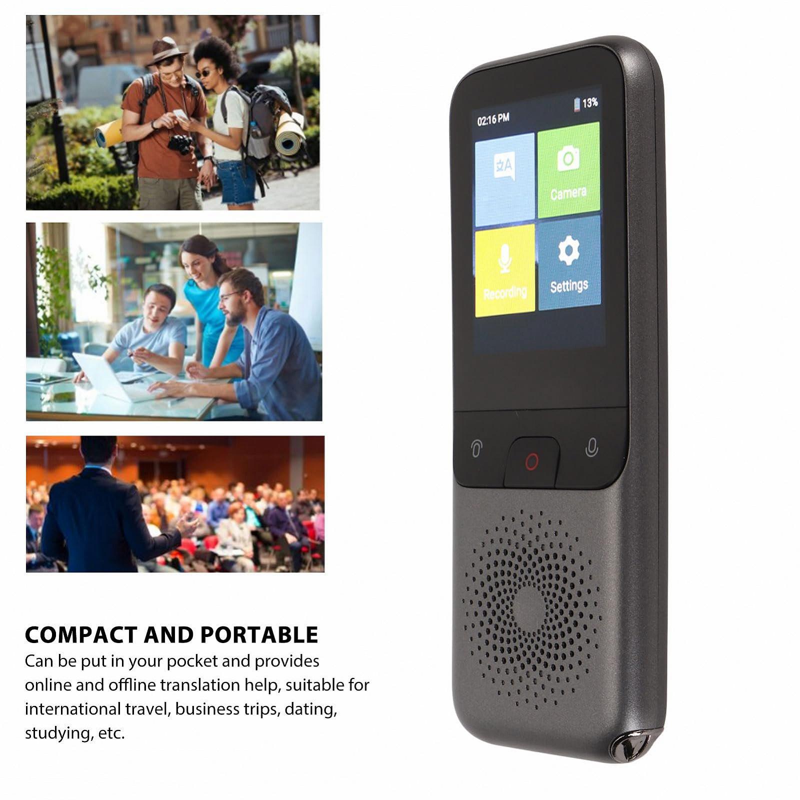 Устройство для перевода VBESTLIFE, 112 онлайн и 10 оффлайн языков, карманный, два микрофона, камера 5 Мп, фото №4