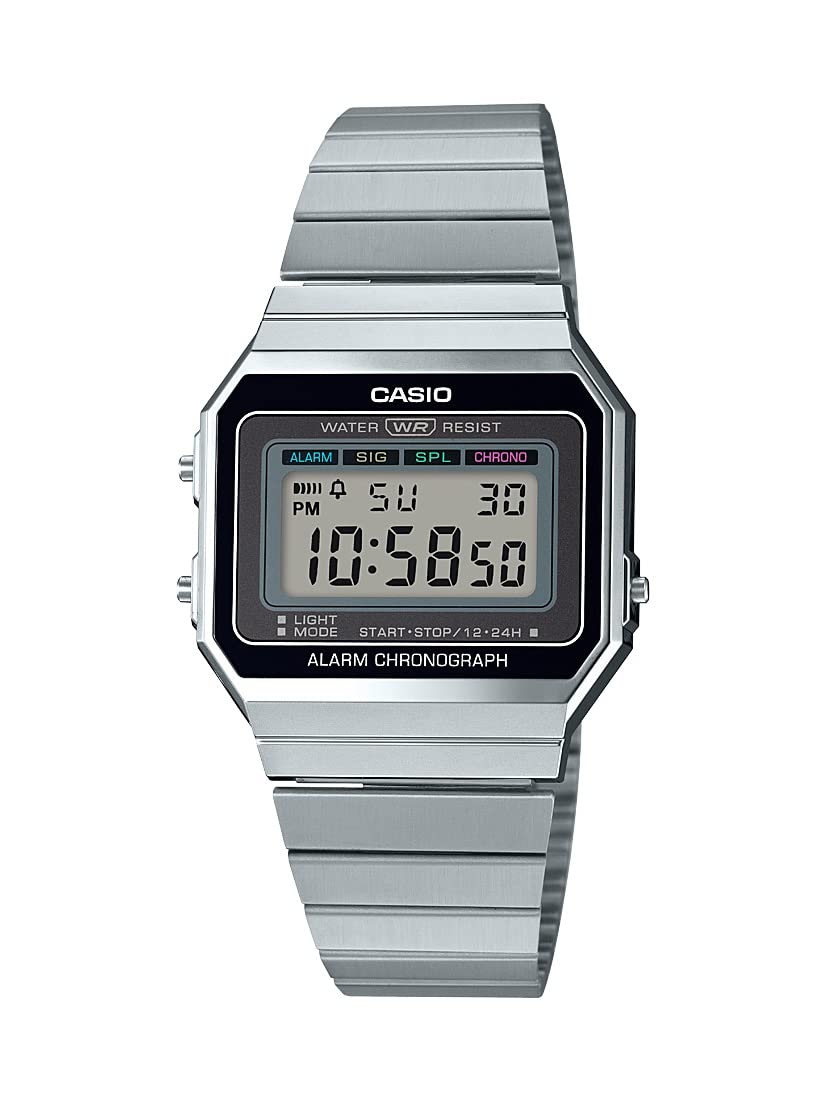 Годинник Casio Casual A700W-1ACF Сріблястий Цифровий, фото №1 Годинник Casio Casual A700W-1ACF Сріблястий Цифровий, фото №1