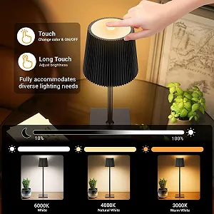 Настільна лампа LED Wireless Battery Bottle Cap Акумуляторна 3 колірні температури IP54 synthetic.ua - Фото 1