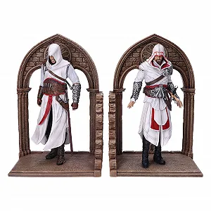 Тримачі для книг Nemesis Now Assassin's Creed Altair and Ezio Library Gaming, смола, коричневий, 24 см - Фото 1